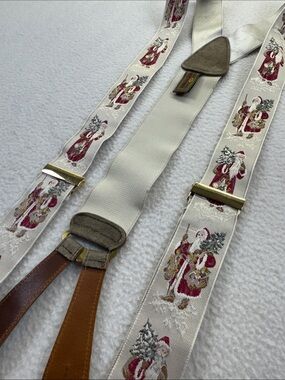 Trafalgar Rare Santa Christmas Suspenders Braces Vintage Limited Edition